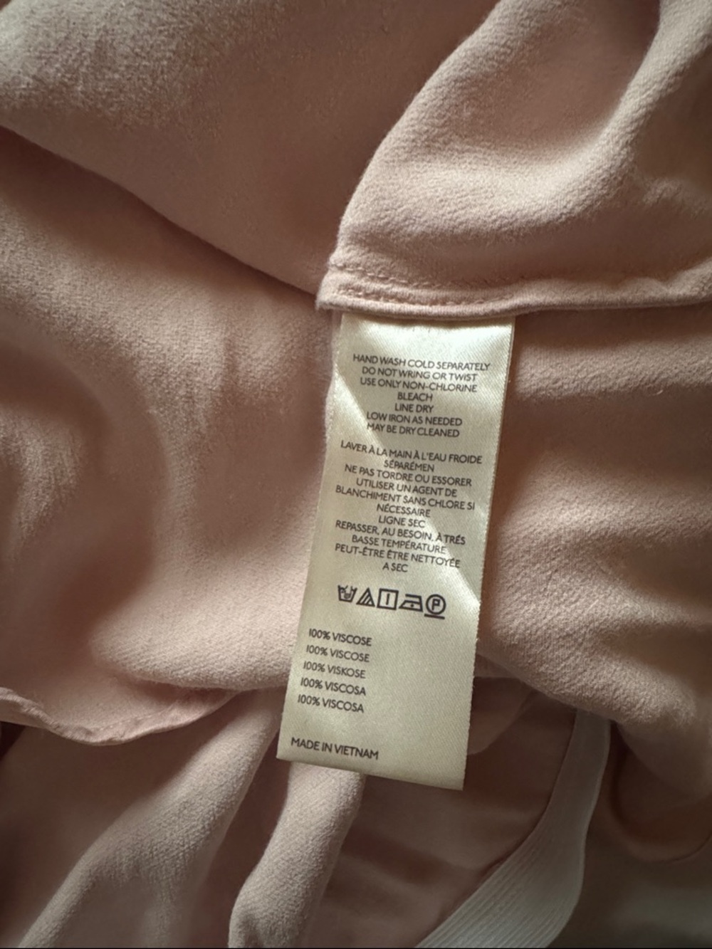 Anthropologie Tilda Blush Pink Satin Slip Skirt - Picture 6 of 7